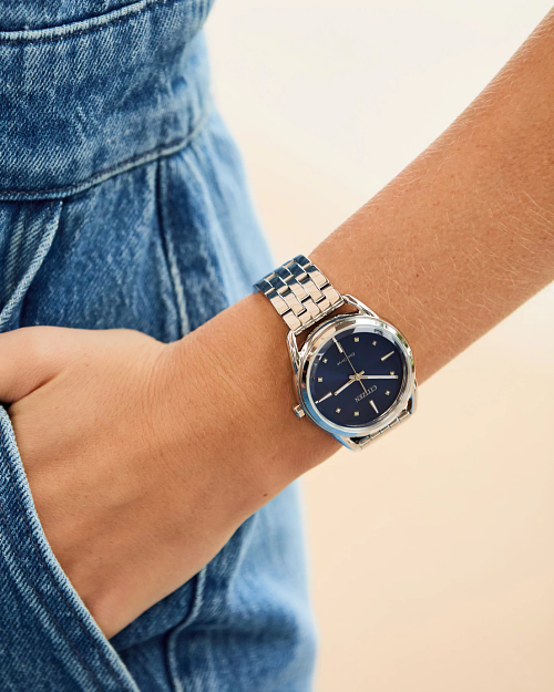 Dress Classics Blue Dial Stainless Steel Bracelet FE7090-55L Dress Classics Blue Dial Stainless Steel Bracelet FE7090-55L